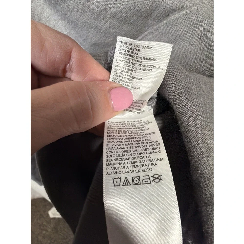 The North Face‎ Mens Hoodie Gray Never Stop Exploring Graphic Pullover Size L